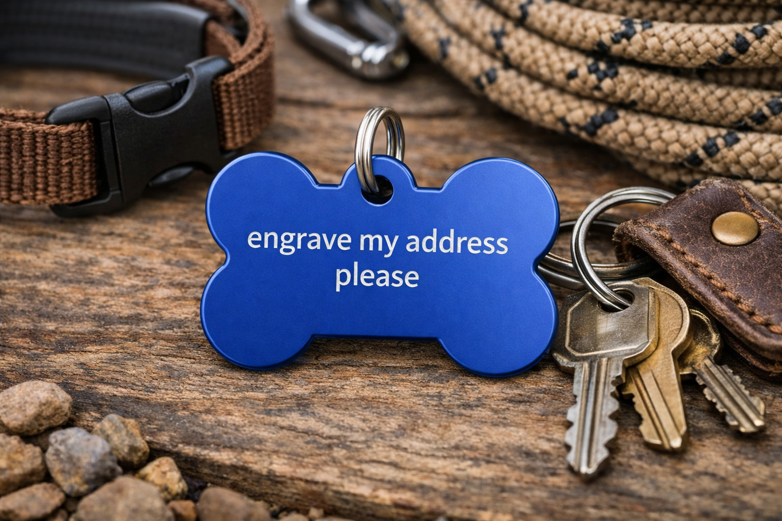 Custom Engraved Dog Tag_Personalized Pet ID_Deep Laser Engraving_Multiple Colors