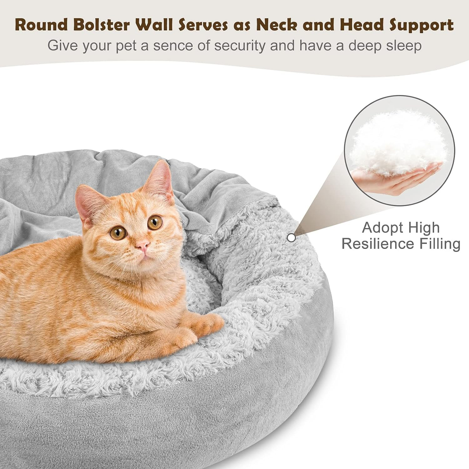 Cama the Cuddle Collab Pet Moderna Estrutura De Madeira Enchimento De Espuma P/