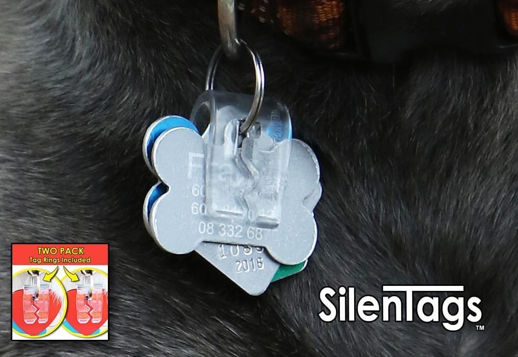 Pet Tag Silencer Clear Two Pack