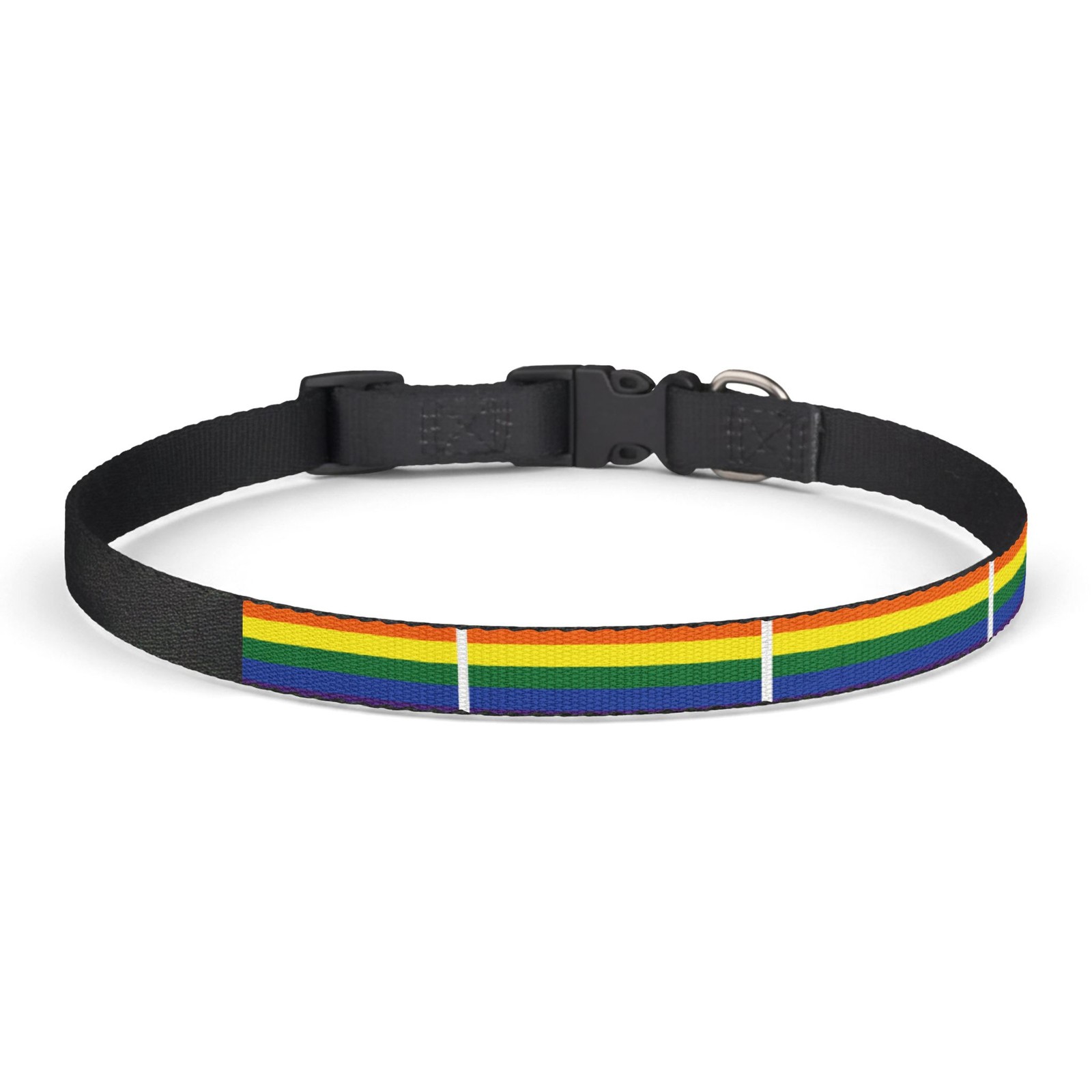 Rainbow Pride Clip-On Pet Collar Adjustable Pride Dog Daily Wear LGBTQ