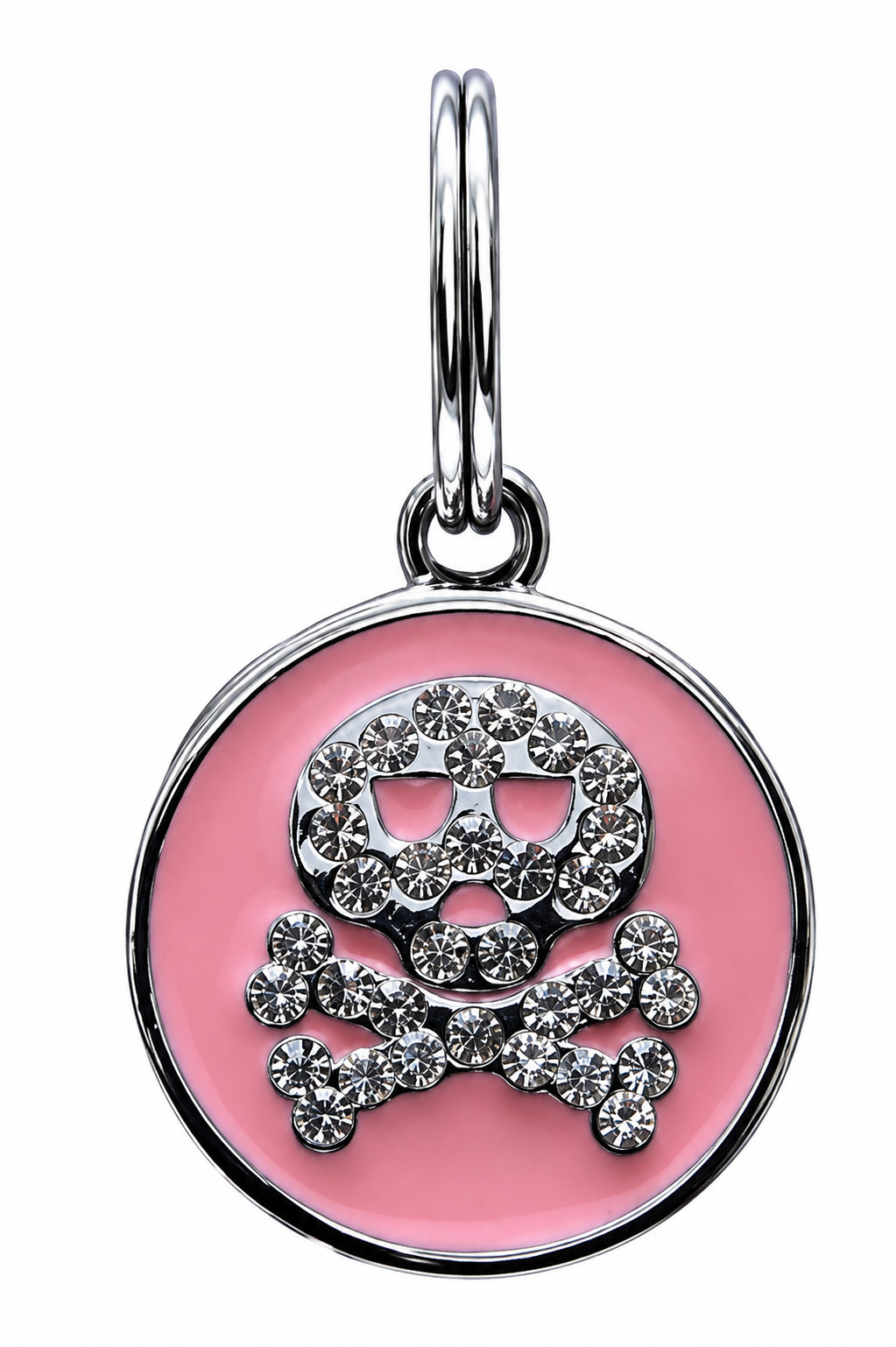 Crystal Skull Pet Dog Collar Charm for Purse, Zipper Pull – Choose Color