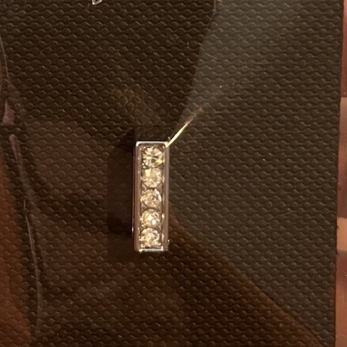 Mirage Pet Product Letter “i” Rhinestone Collar Charm .