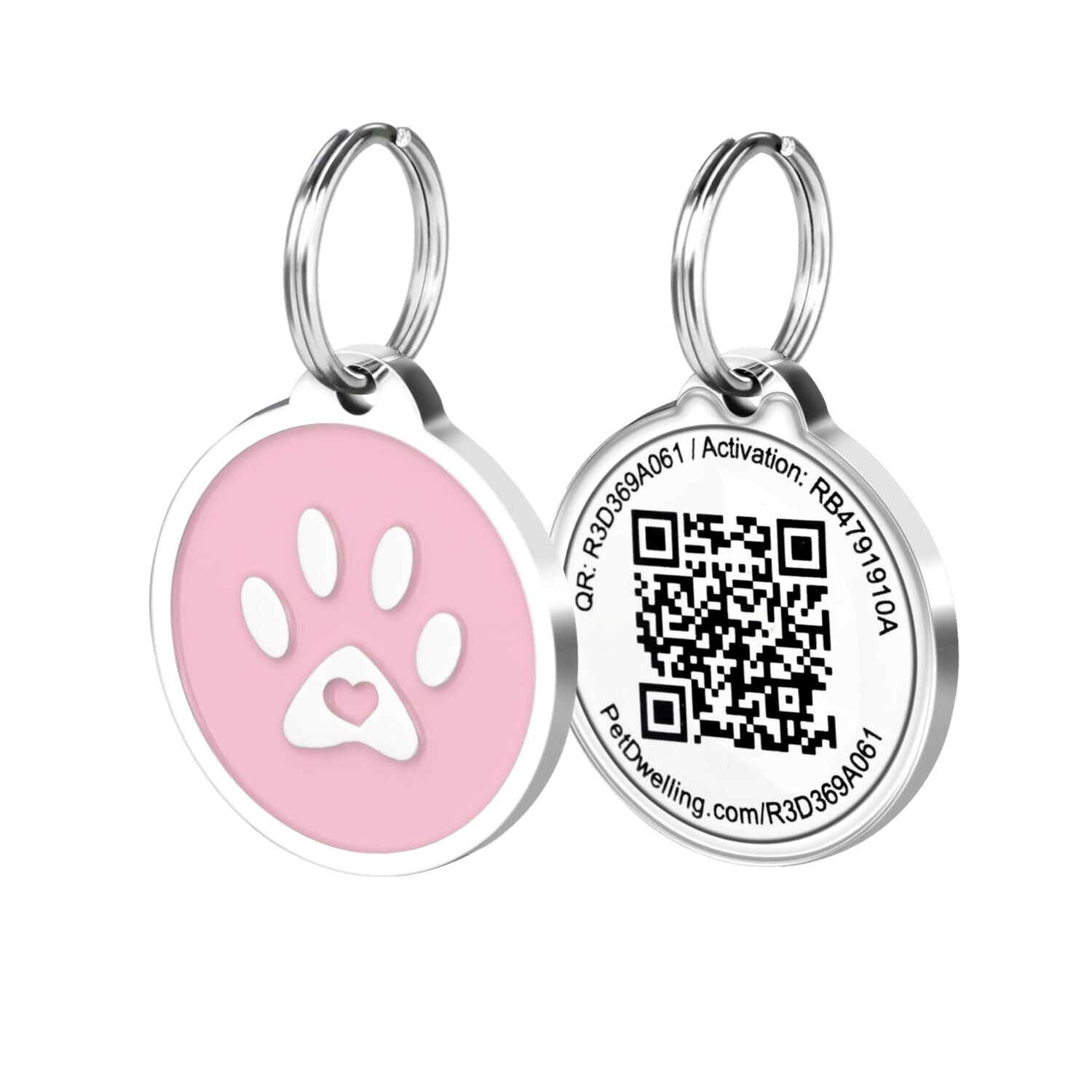 Premium Pet ID Tag for Dogs and Cats: Easy Scan QR Code, Instant Online Pet P…