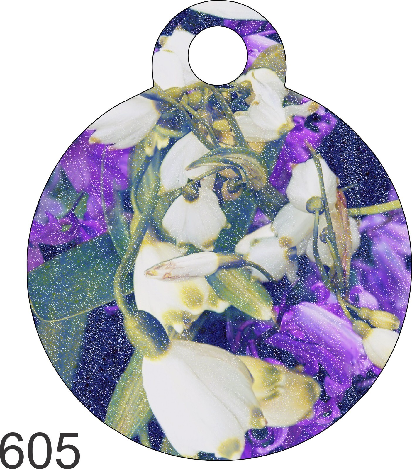 Pet Tag Personalized Pet ID tag for Dog and Cat ROUND Tag Unique cute Pink Heart