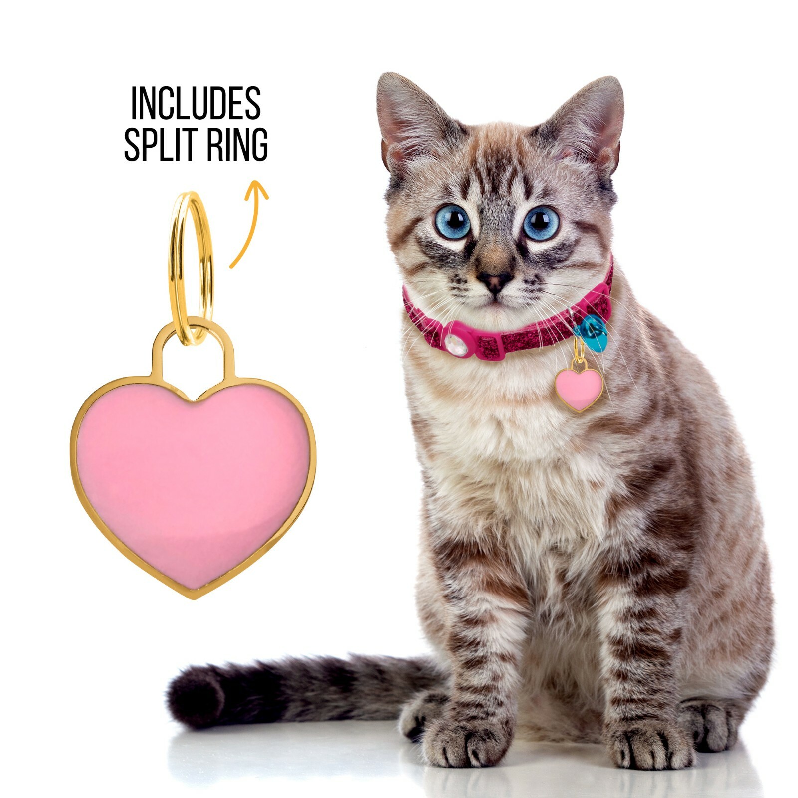 Custom Heart Cute Pet Tag Puppies Personalized Tag for collar Engraved Dog ID