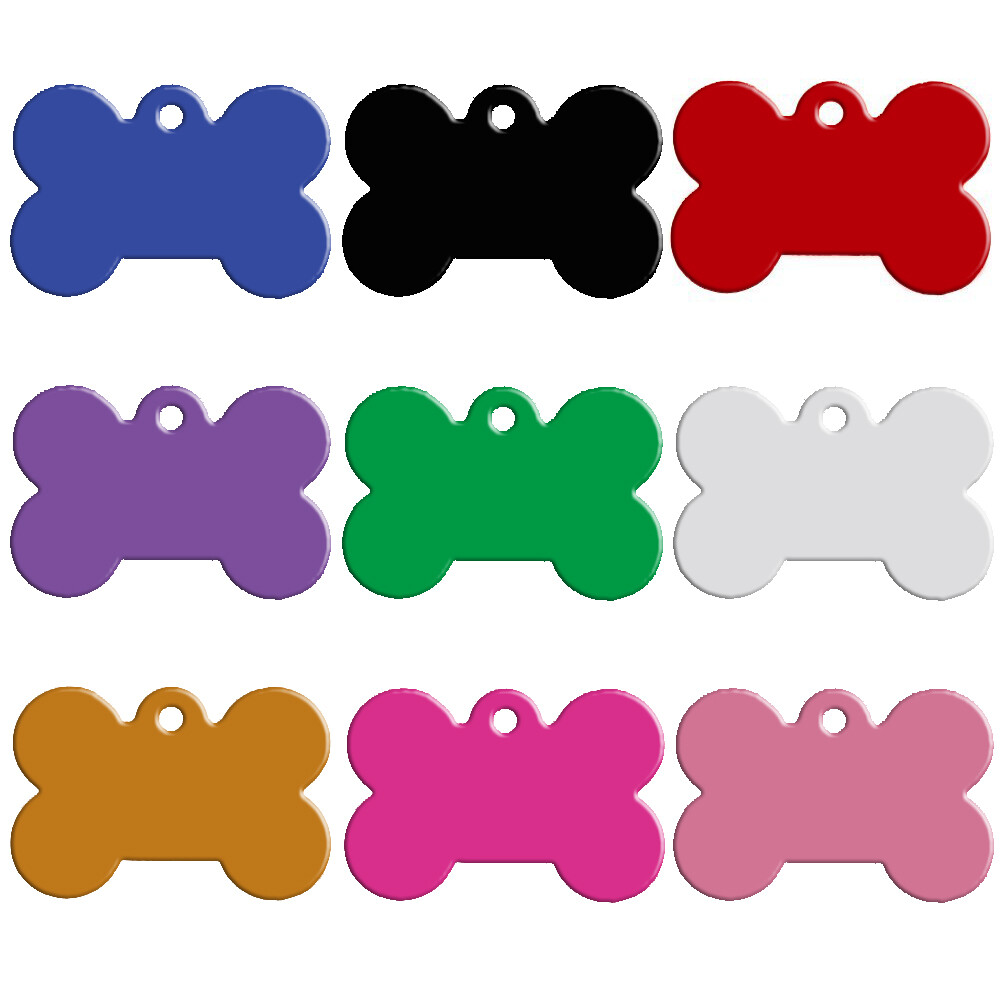 20pcs Wholesale Custom Aluminum Dog ID Tags Bulk Blank Cat Dog Name Collar Discs
