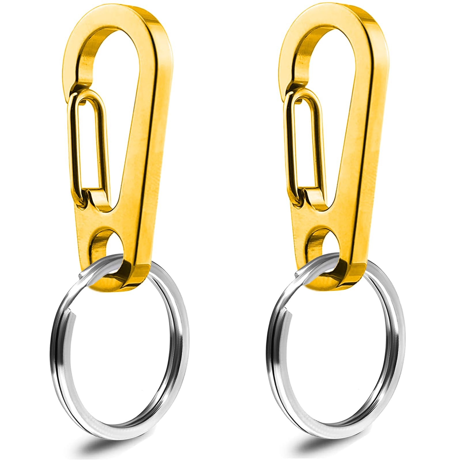 Dog Tag Clips / 2 Pack/Multiple Size 304 Stainless Steel Quick Clip with Ring…
