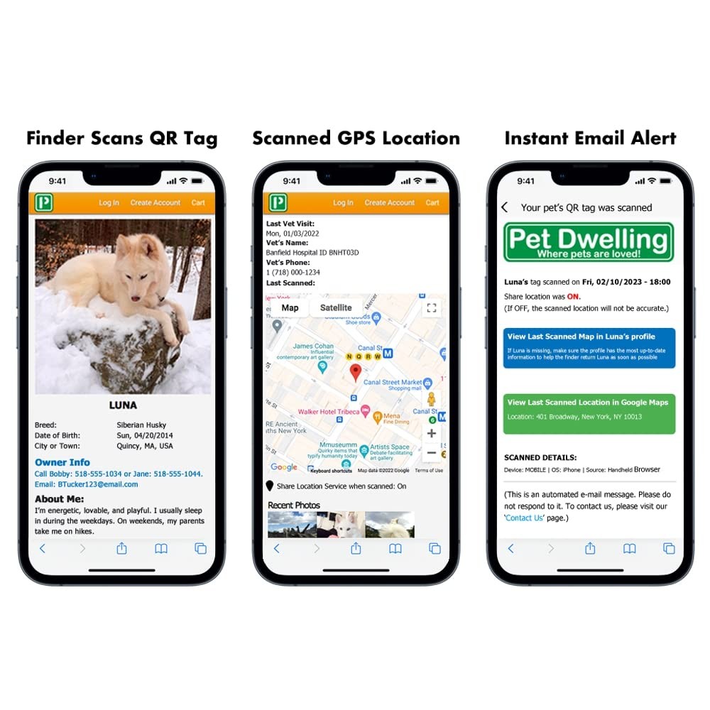 Emerald Green Paw Tag QR Code Pet ID with Lifetime Guarantee and Free Profile