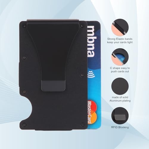 To My Son Gifts,Minimalist Personalized Engraved Metal Wallet,Slim I Want You