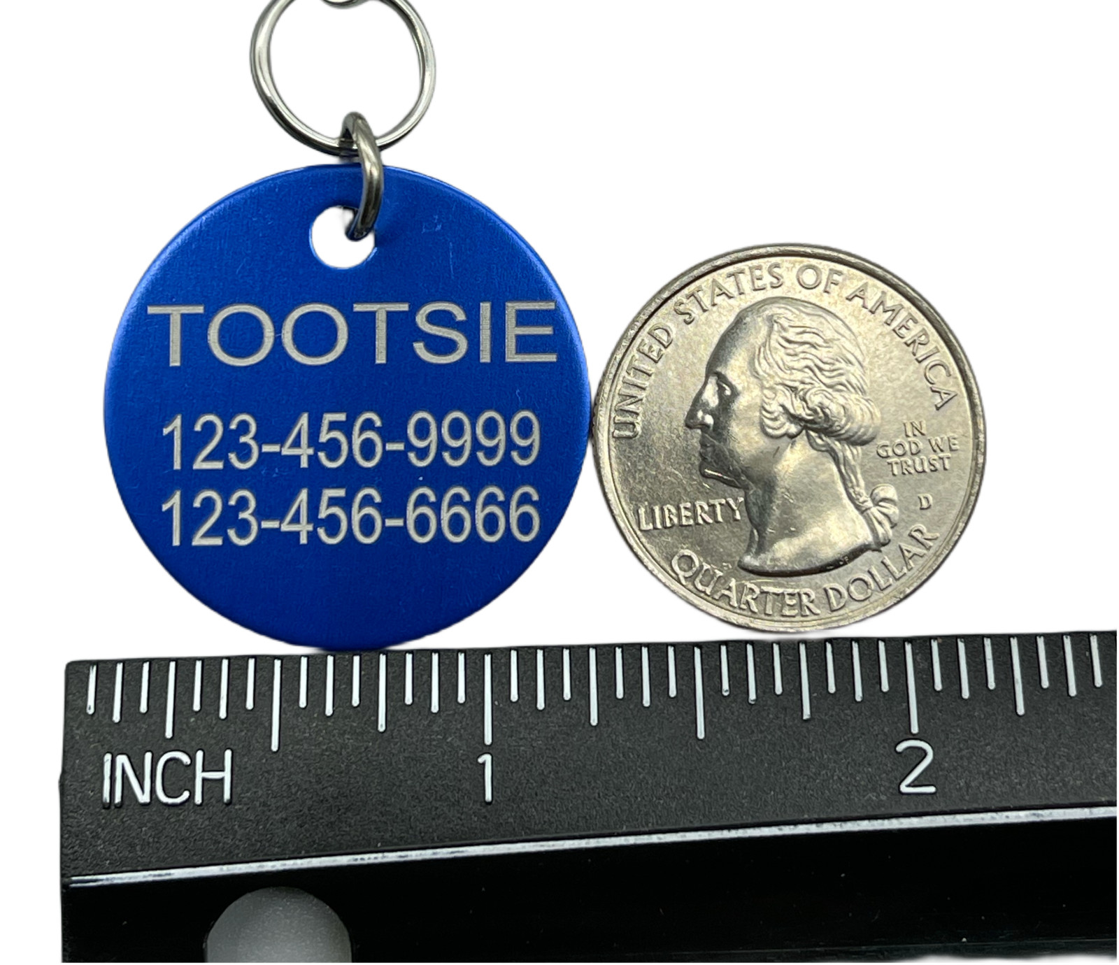 Dog Cat ID Tags 2Pack Personalized Pet ID Tags Pet Name Tags 2 Sides Engrave