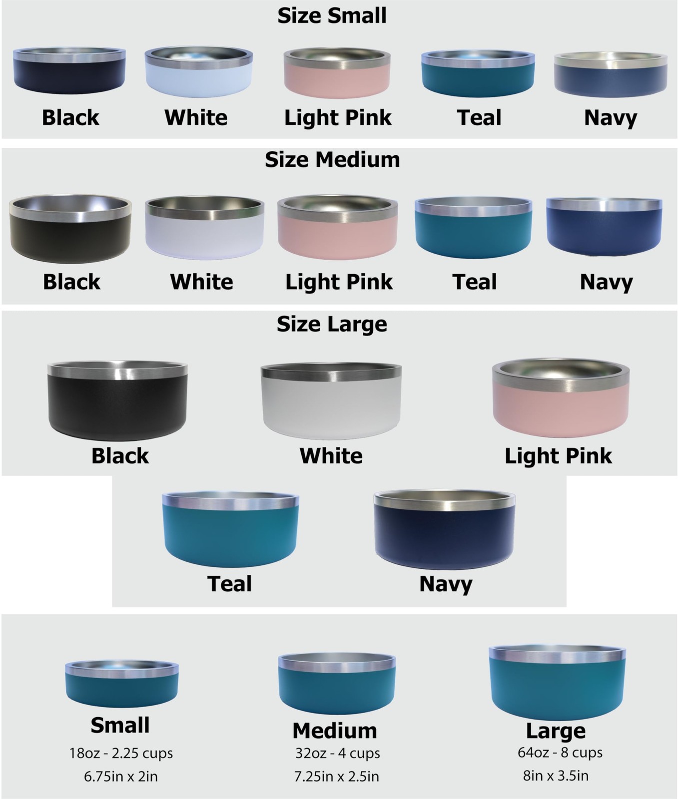 Heart + Paws and Name Dog Bowl – Engraved, Large, Medium, Small, Various
