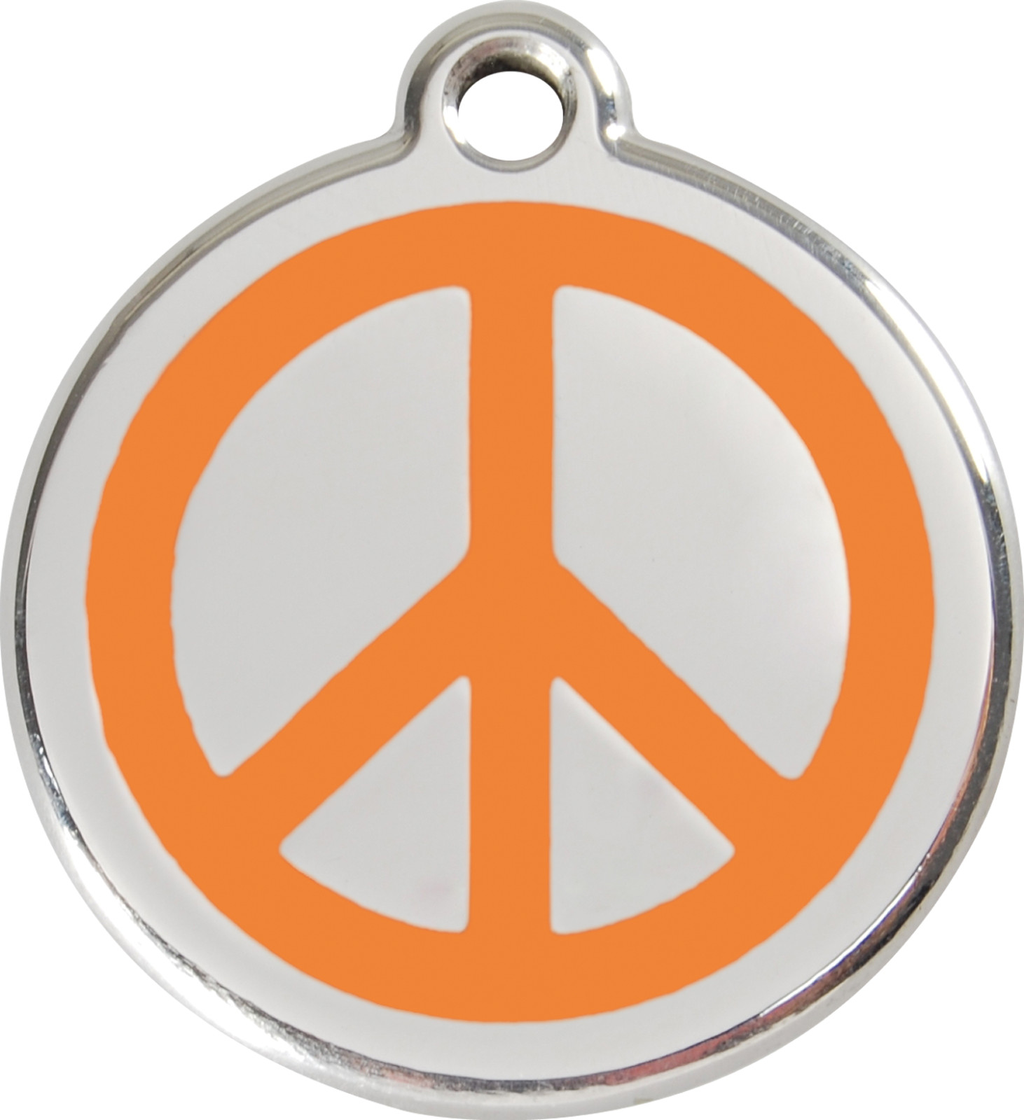 Steel Red Dingo Peace ID Dog Tag Black Purple Blue Green Yellow Orange Red Pink