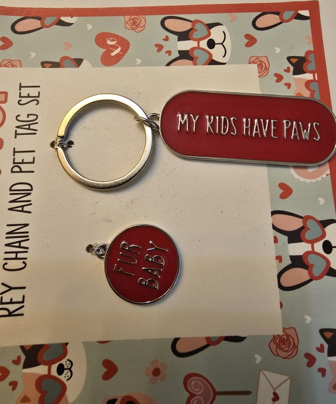 2 – Pet Lover Keychain and Pet Tag
