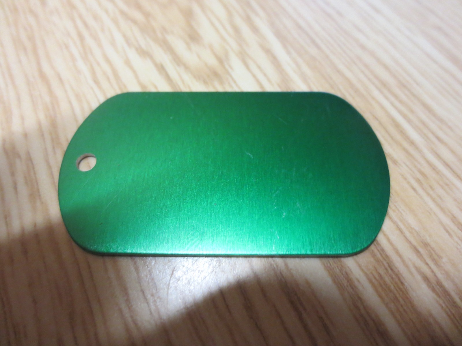 30 Dog Tags Green Aluminum Anodized Blank