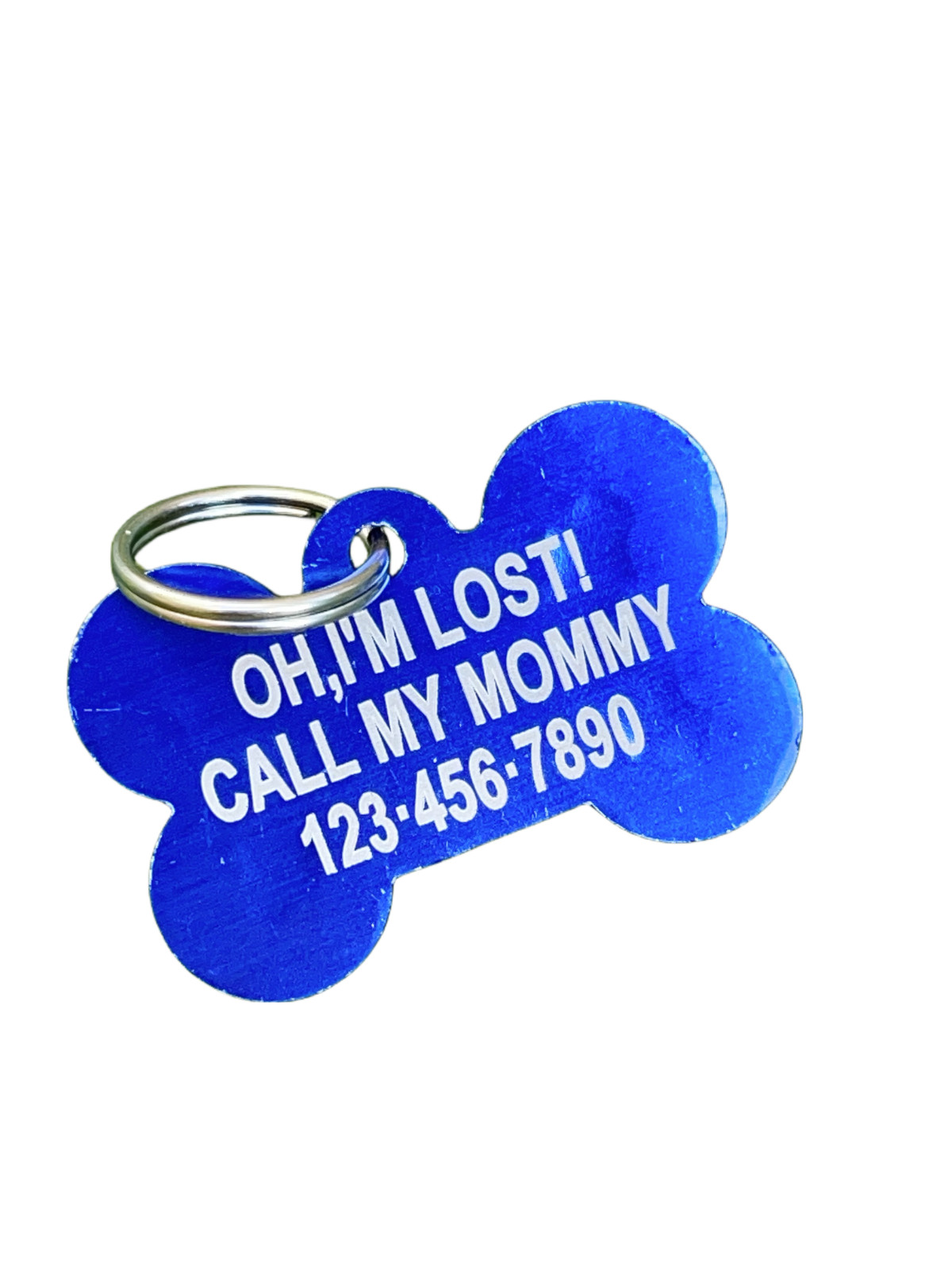 PAWPAW TAGS Dog Cat ID Tags Personalized Pet ID Tags 2sides Engraved Bone Shape