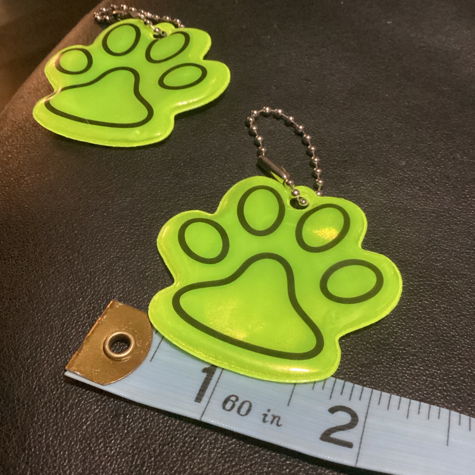 DOG SAFETY Reflectors Yellow Paw – Pet Kid Cat NEW