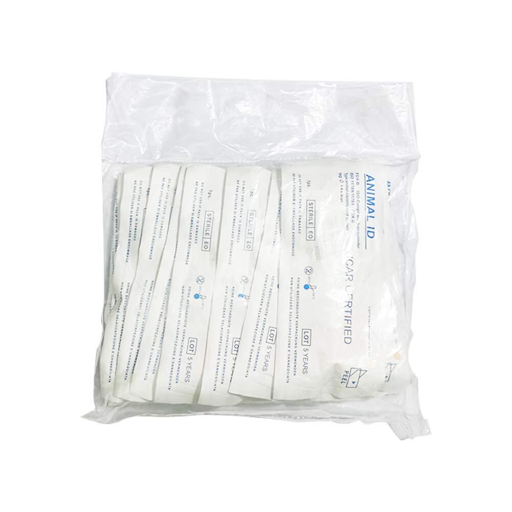 Universal Pet Microchip 20 Pack 2.12x12mm ISO11784/11785/FDX-B Dog Cat