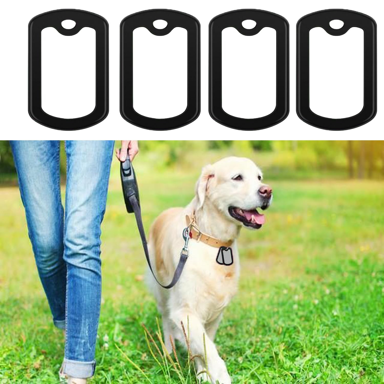 12pcs Dog Tag Silicone Silencer, Black Military Dog Tags Silencers for Authen…