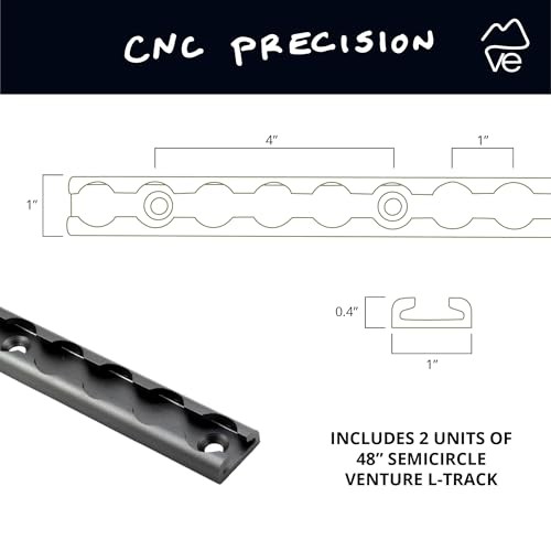 48″ Venture Track T-6 48 Inch (2 Pack) Charcoal Gray – Semi Circle Profile
