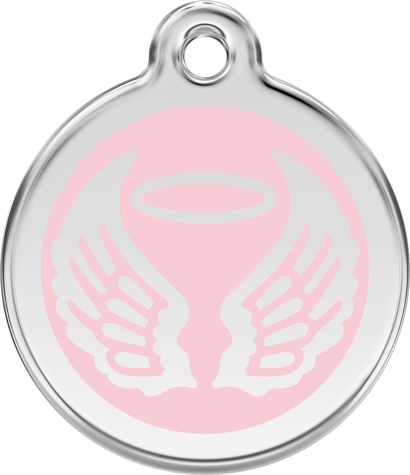 Steel Red Dingo Angel ID Dog Tag Black Purple Blue Green Yellow Orange Red Pink