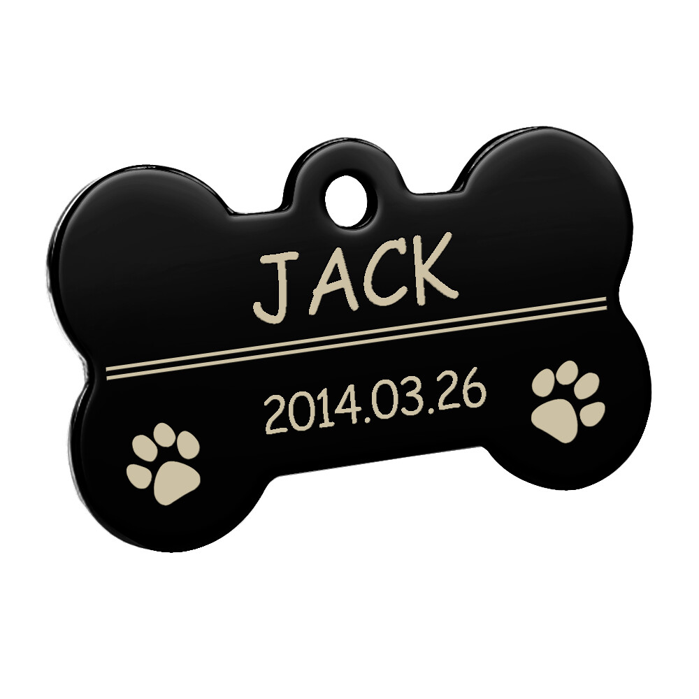Stainless Steel Personalized Pet ID Tag Dog Name Tags Custom Any Name & Text