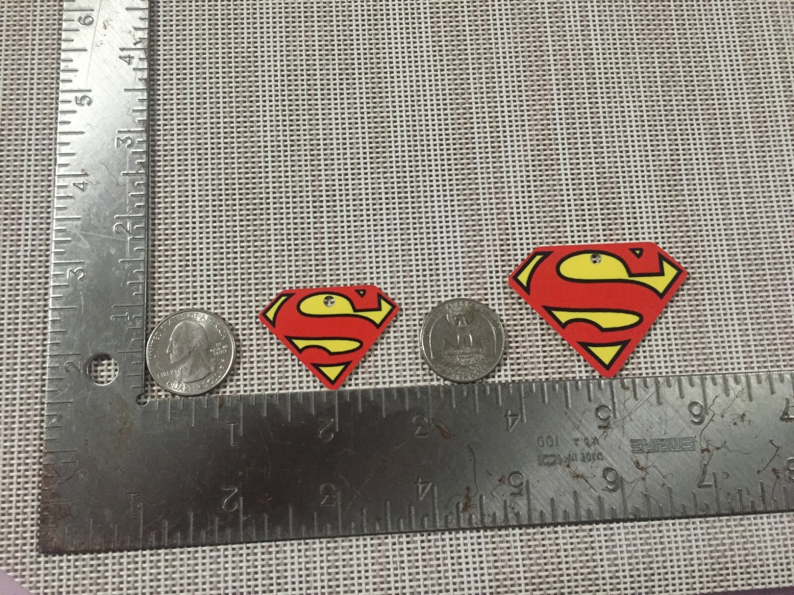 Pet Tags Personalized Pet ID tag for Dog and Cat ROUND Tags Superman hero custom