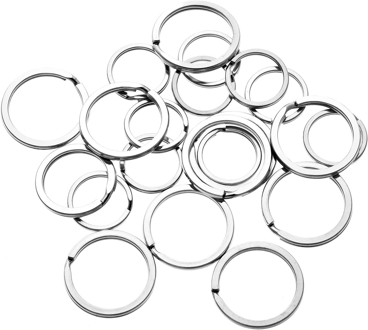 3 Sets Dog Tag Clip ID Tag with Rings Holder for Dogs and Cats Collars Harnesses