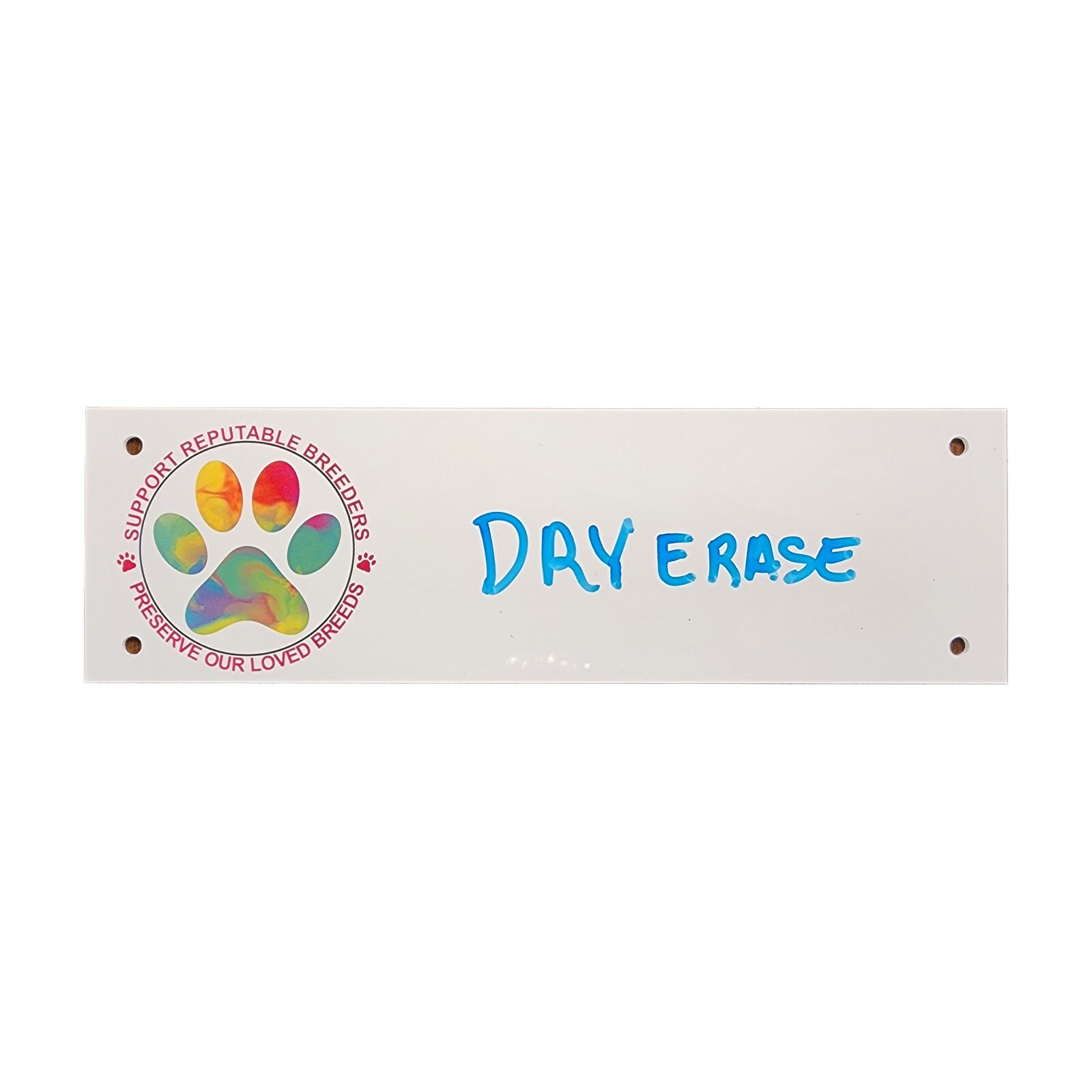 3 inch x 10 inch Dry Erase Crate Tag – 4 Design Choices