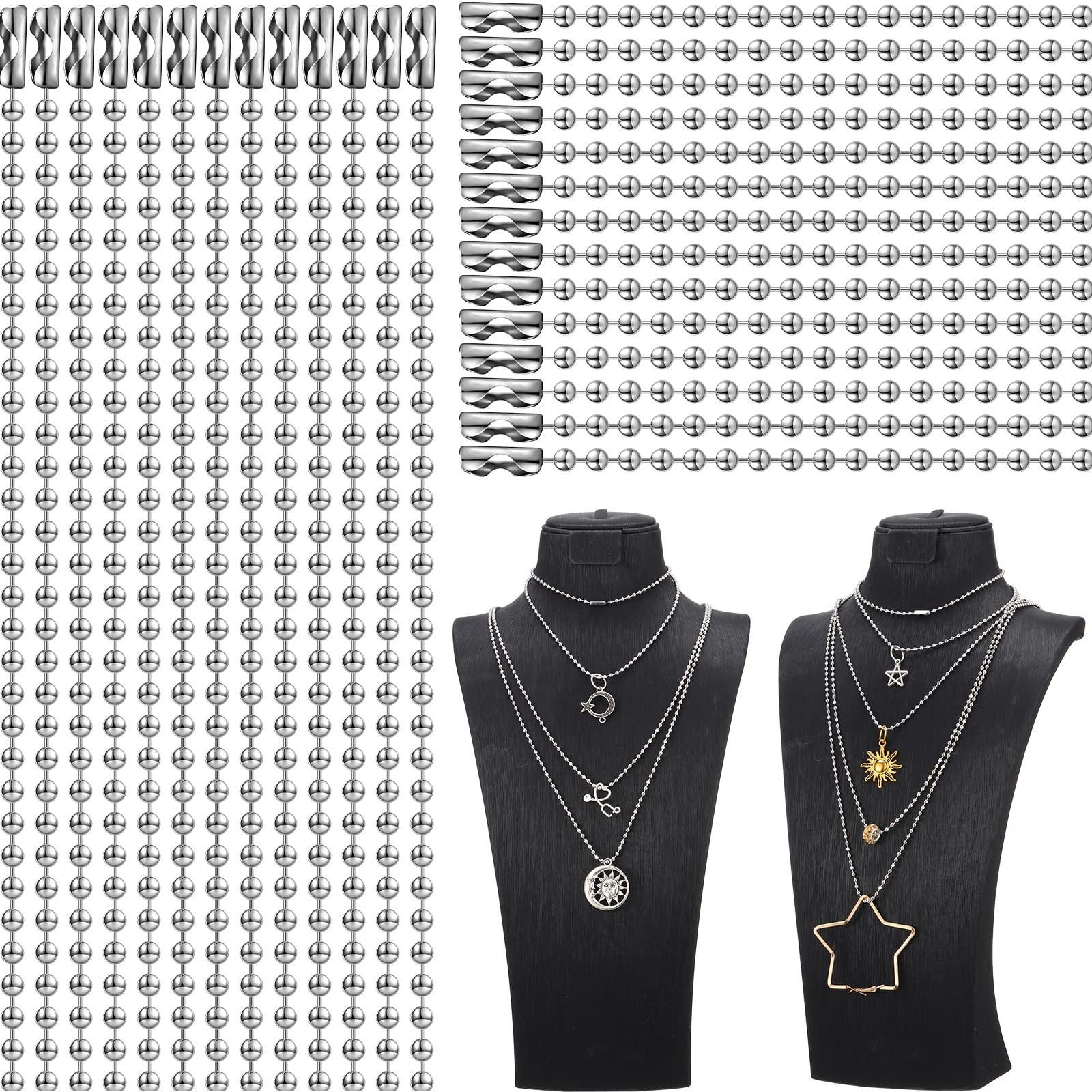 Junkin Silver Dog Tag Chain 2ft 200 Pcs
