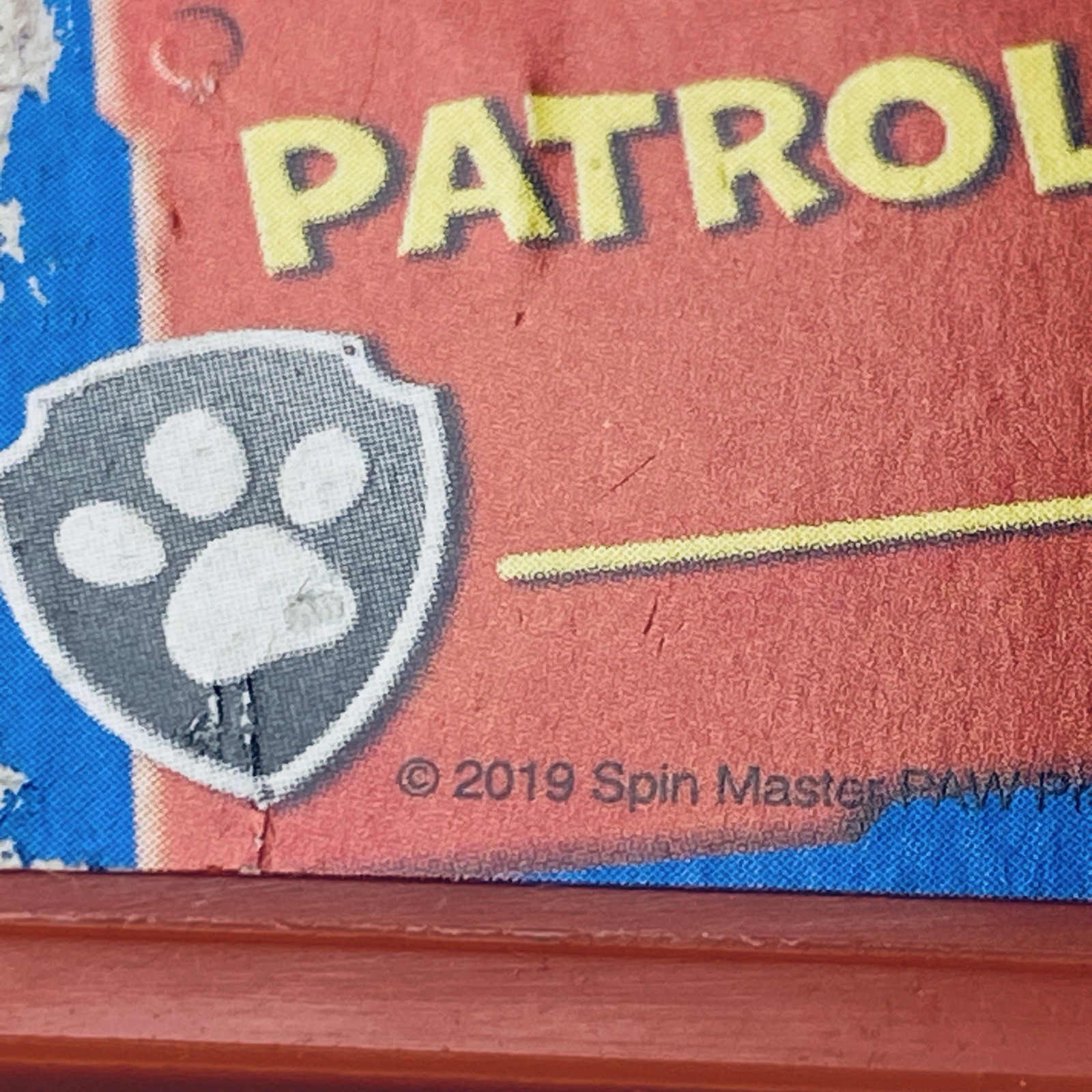 Paw Patrol Keychain Dog Tag Pet Red Marshall Ball Chain Plastic Fob Charm n
