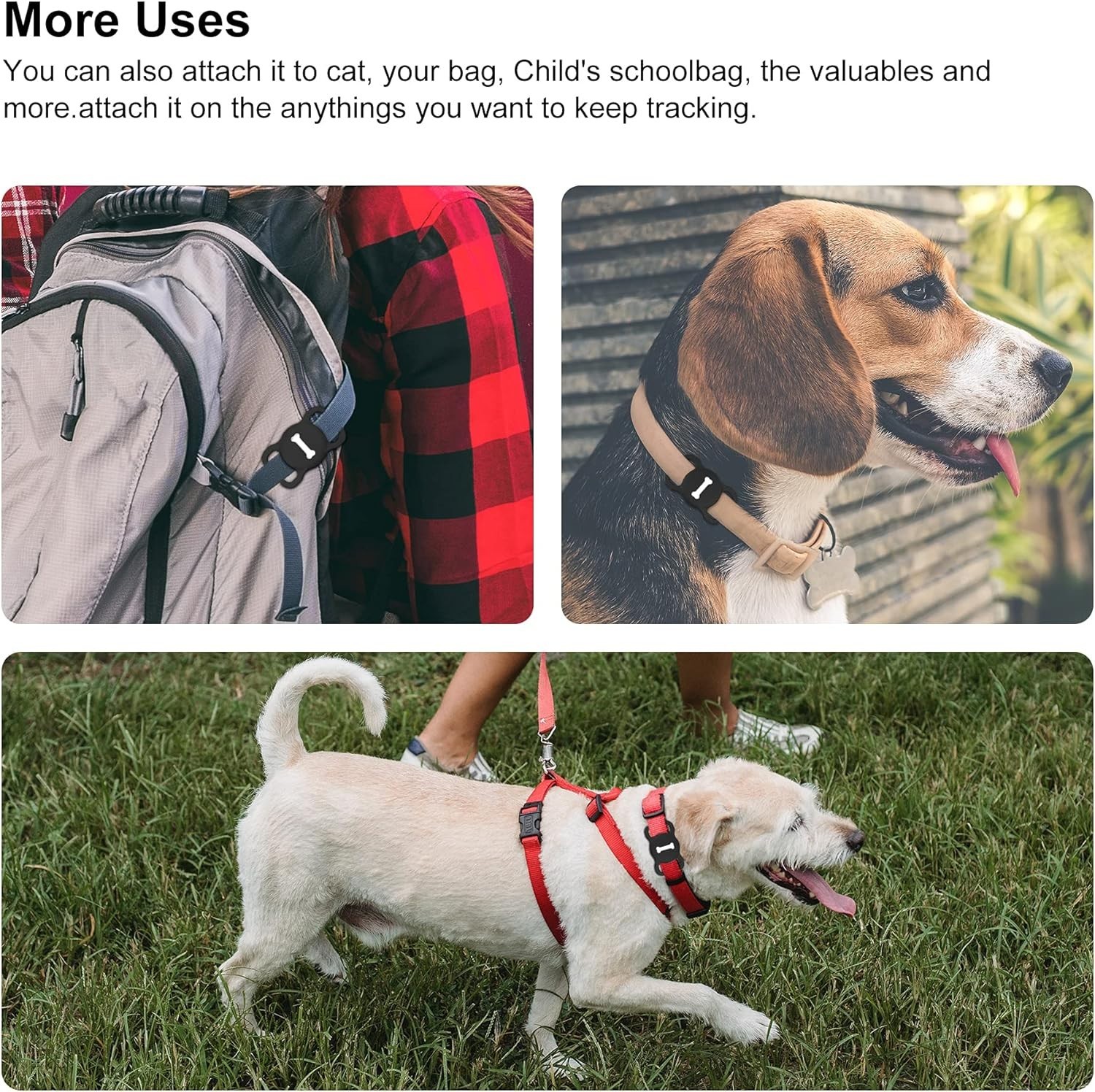 For Airtag Dog Collar Holder (1St & 2Nd Generation) Air Tag Protective Cat Airta