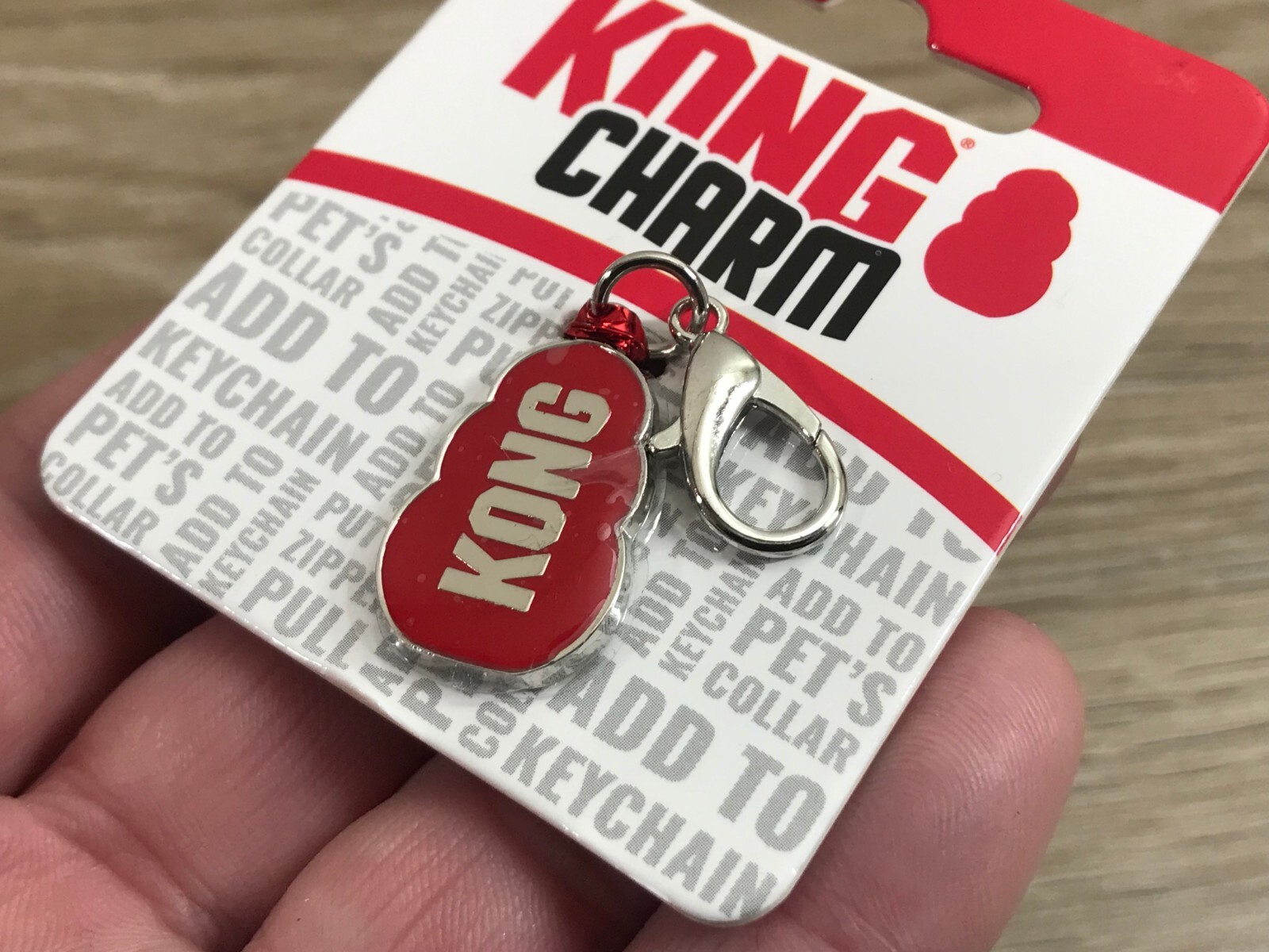 KONG Red Charm Zipper Pull