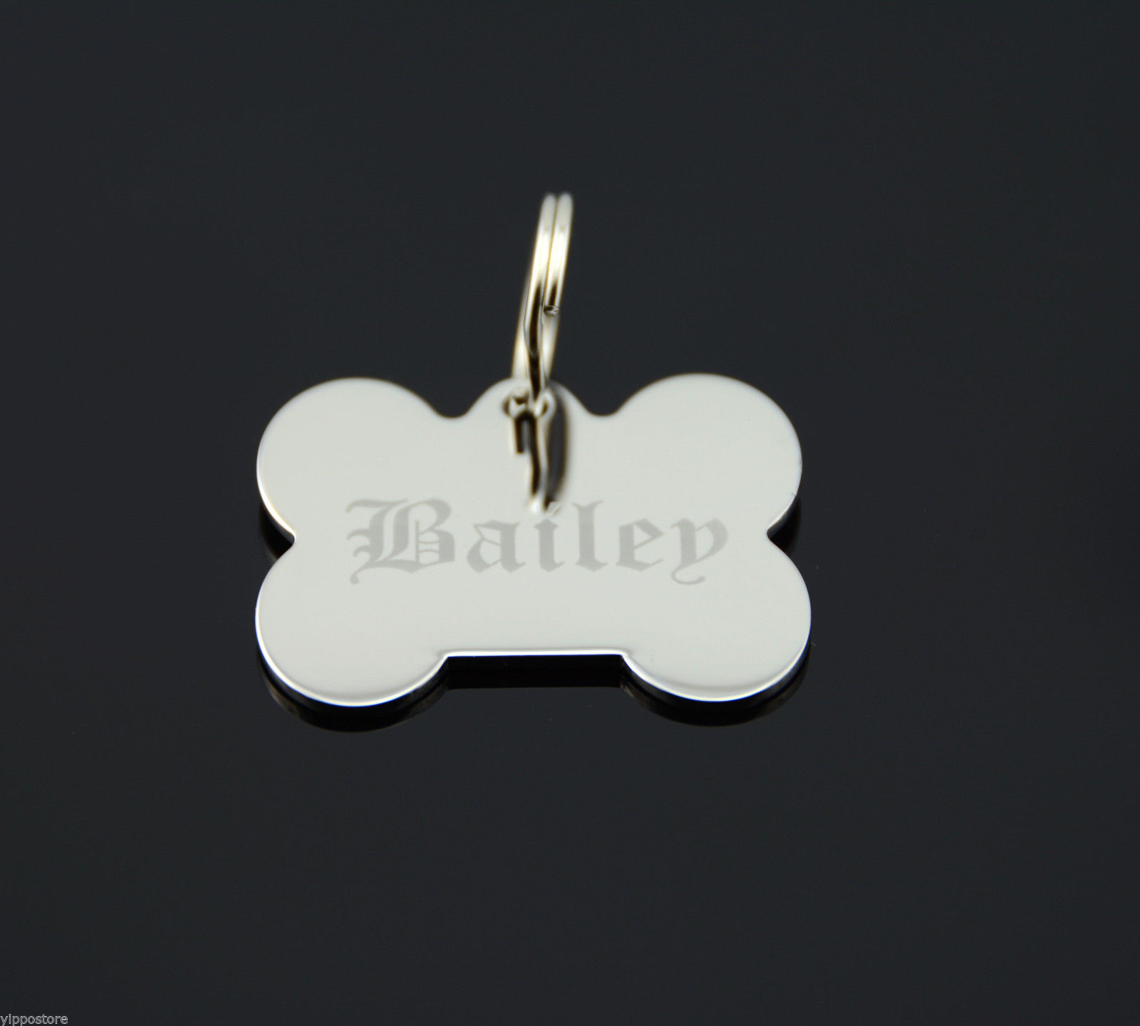 Custom Engraved Personalized Stainless Steel Bone Shape Dog Tag Pet ID Name