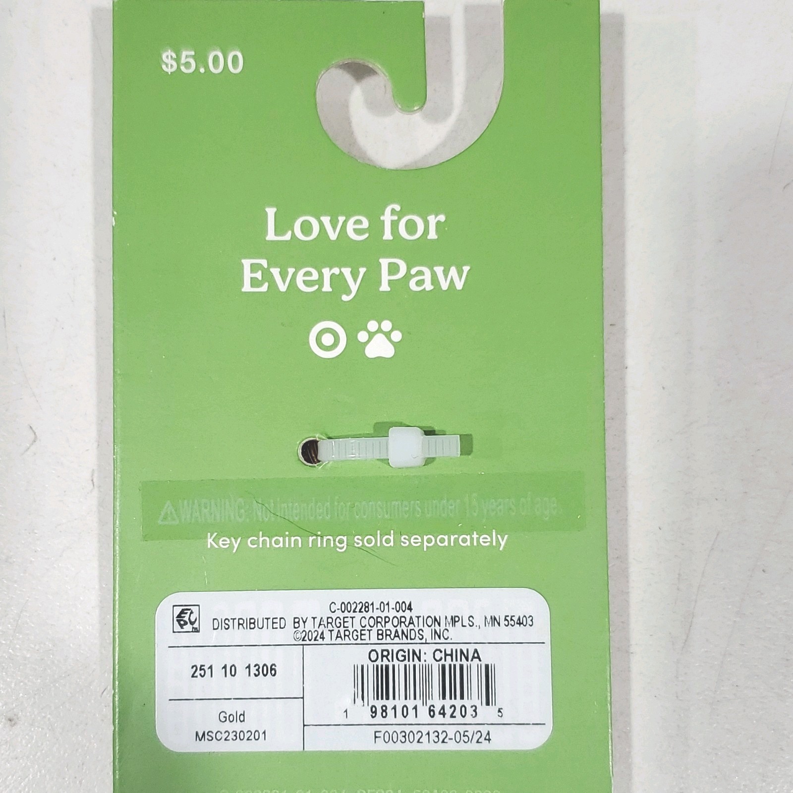 the cuddle collab Dog Pet Gold Collar Charm Set of 3 Ball Fire Hydrant Heart New