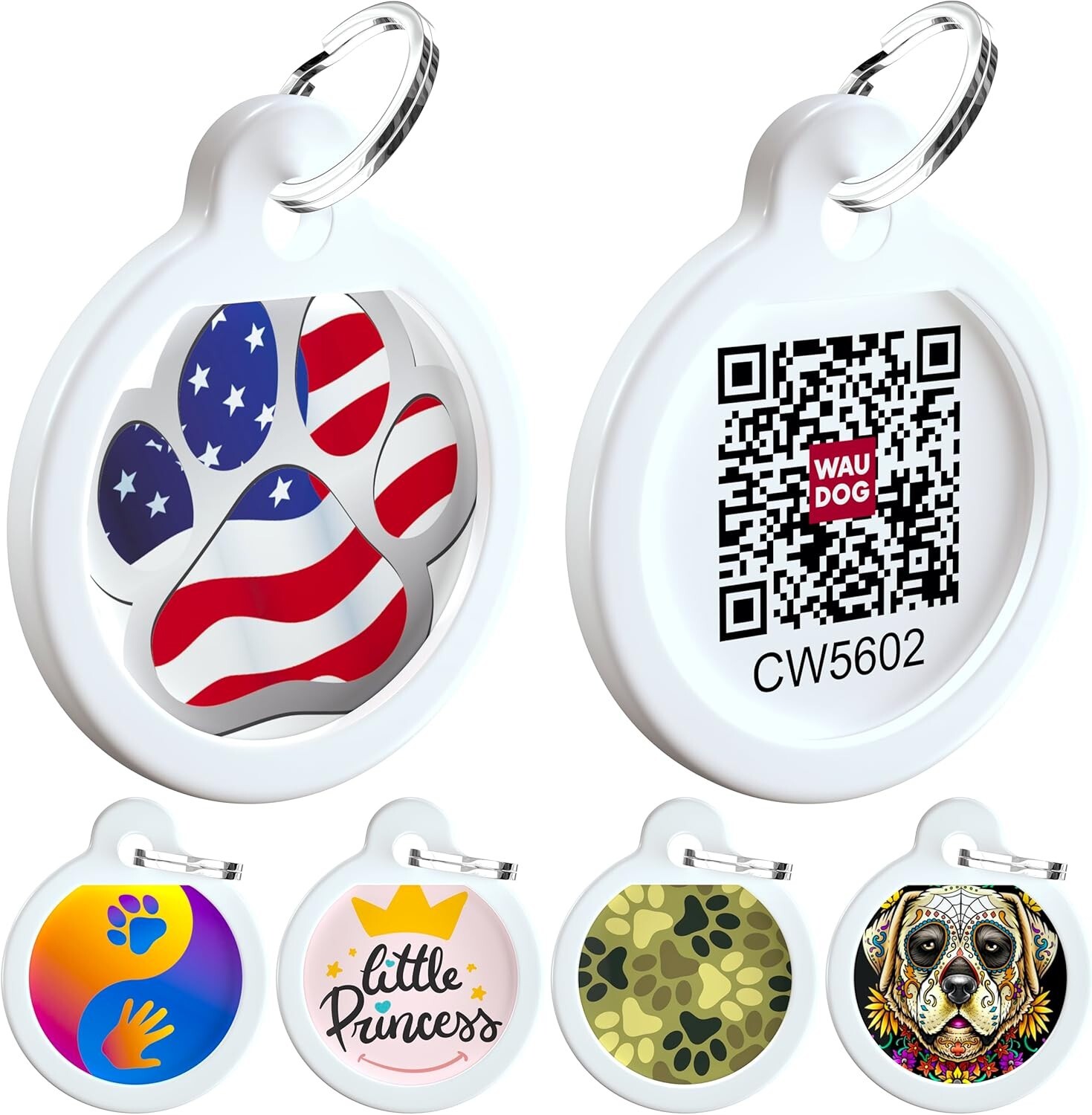 NEW QR Code Dog Tag Silent ID Tag for Dogs & Cats, Connected to Mobile App