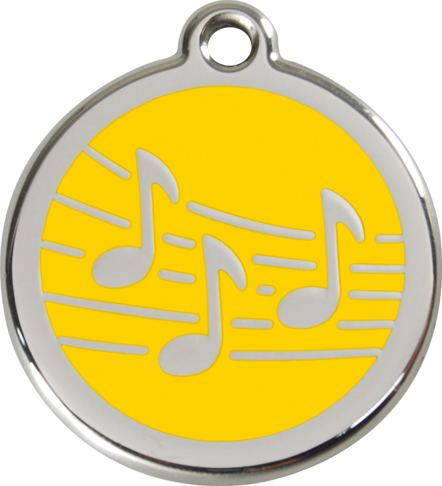 Steel Red Dingo Musical ID Dog Tag Black Purple Blue Green Yellow Red Pink