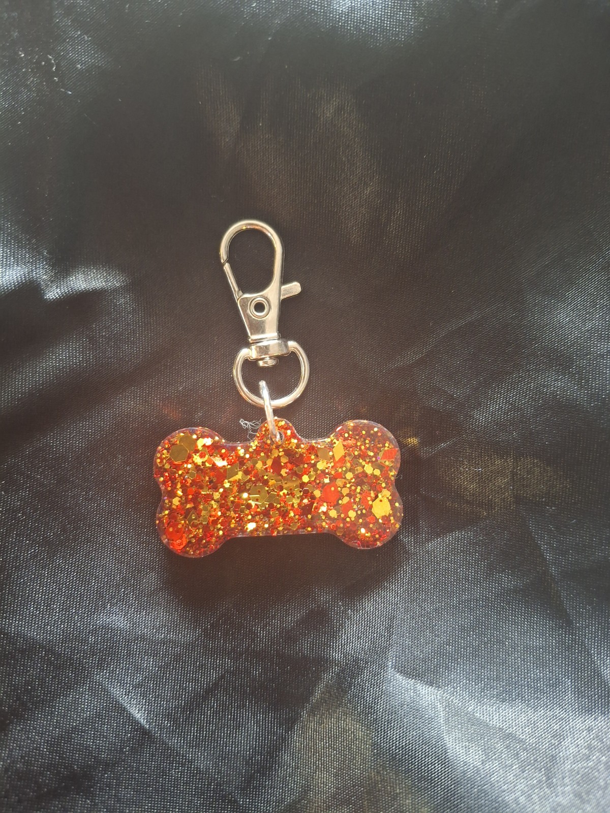 Resin Tag Dog Brown and Gold