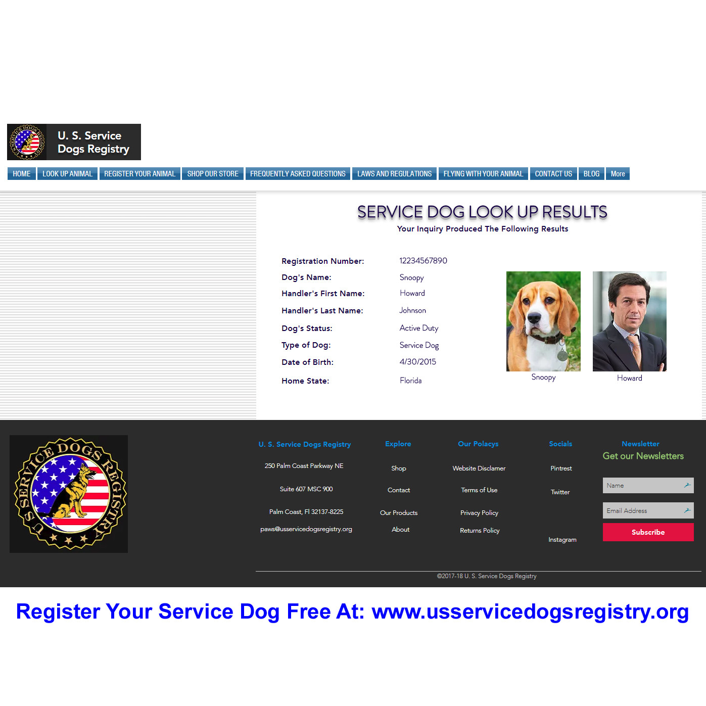 Holographic Therapy Dog ID w/QR Code & ID Holder Plus Digital Copy-Landscape