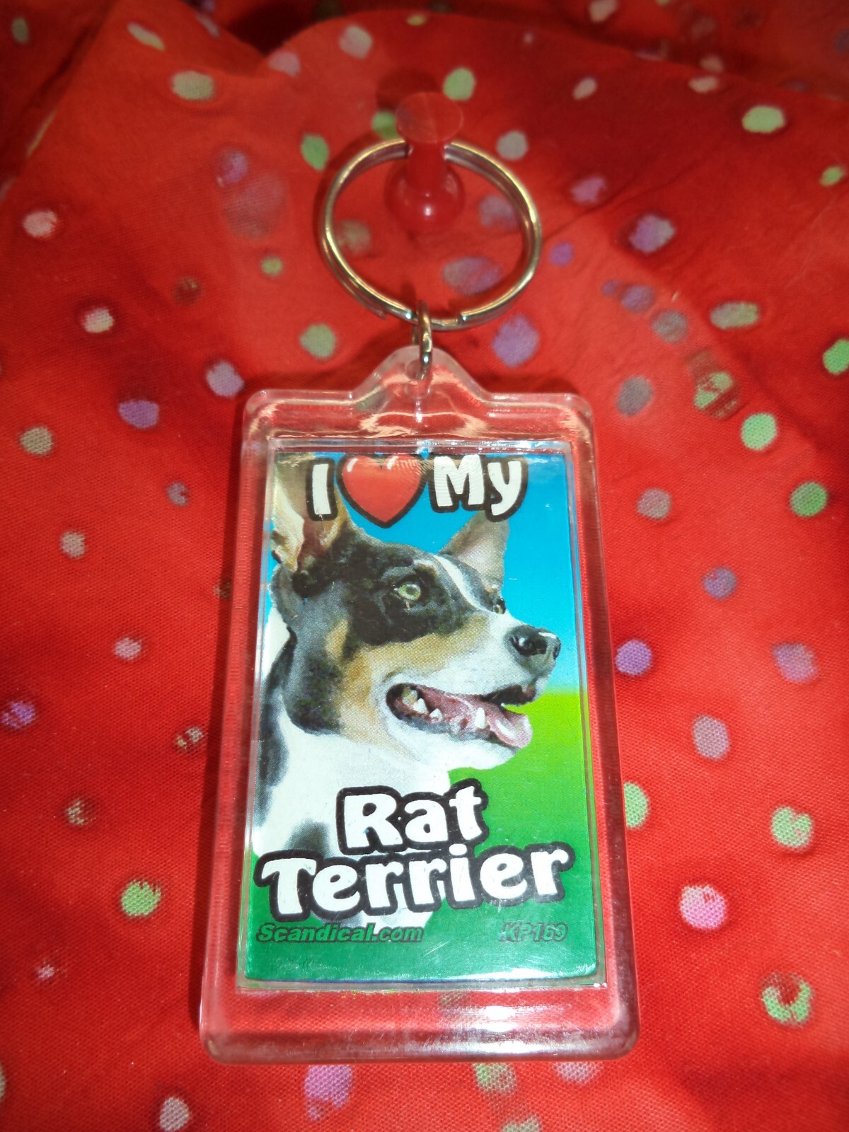 SCANDIAL PET KEY CHAINS – DOUBLE SIDED – I LOVE MY __DOG__ YOU PICK BREED! #4