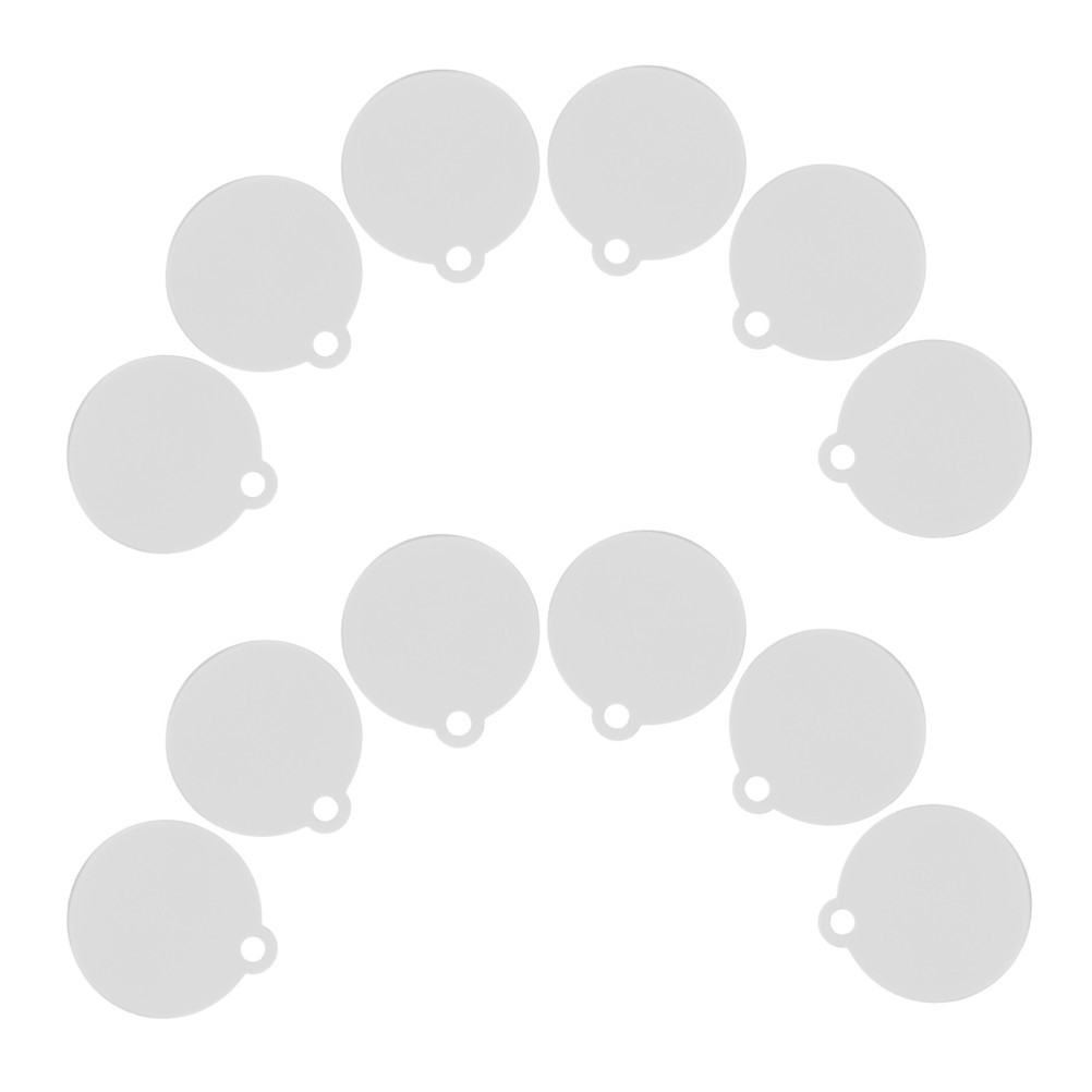 20 Pcs Aluminum Round Labels Blanks Dog Tags Cat Phone Number Name