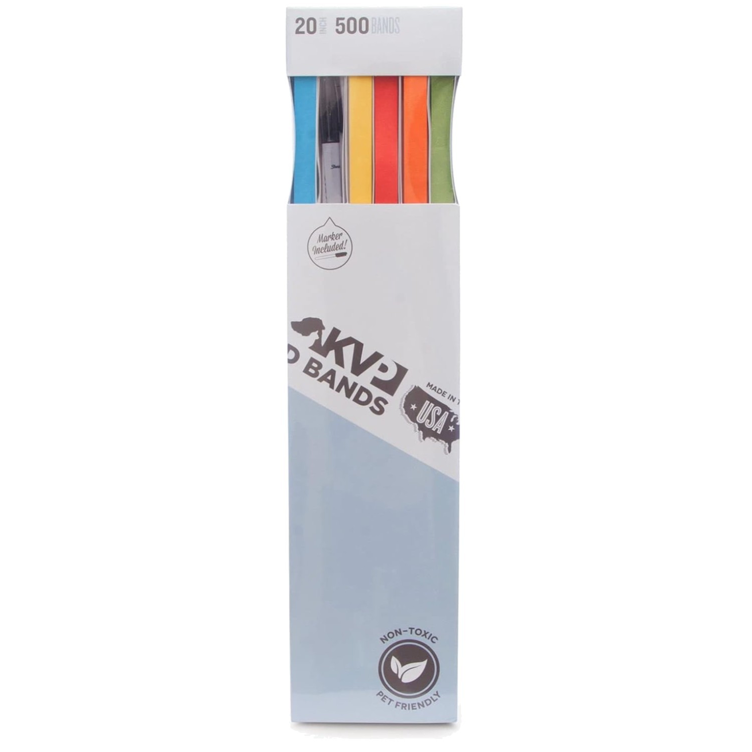 Mixed Color Pet ID Bands, 500 Count, 20 Inch