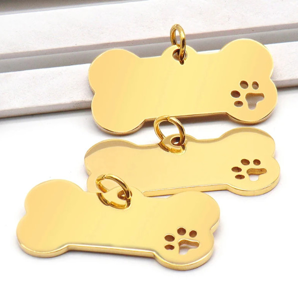 Custom Engraved Personalized Dog Pet tags Double Side Engraved ID Dog Cat Tag