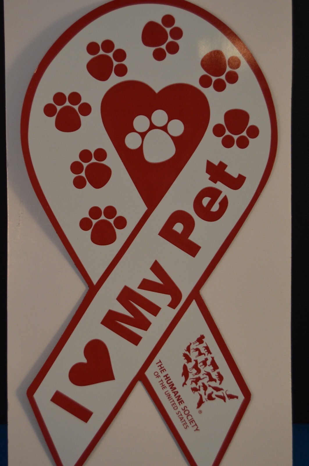7″ Long MAGNET “I (HEART) LOVE MY PET” DOG Brand New! fridge car cabinet USA!