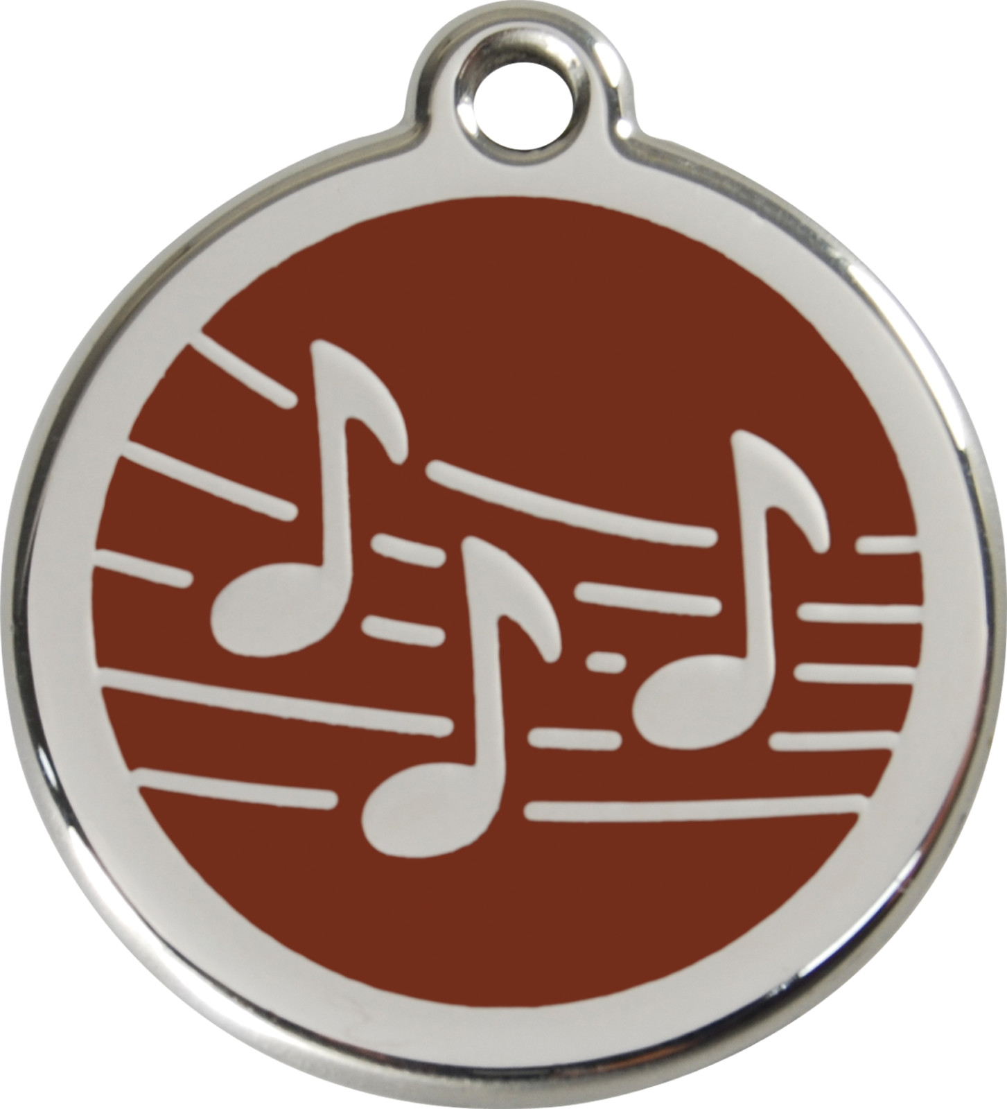 Steel Red Dingo Musical ID Dog Tag Black Purple Blue Green Yellow Red Pink