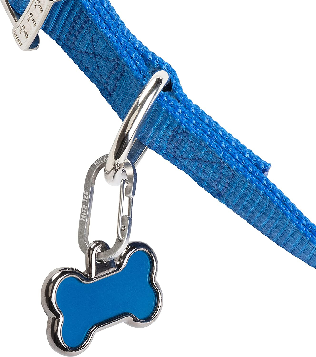 Microlink Pet Tag Carabiner, Stainless Steel Cat and Dog Tag Clip, 2 Count (Pack