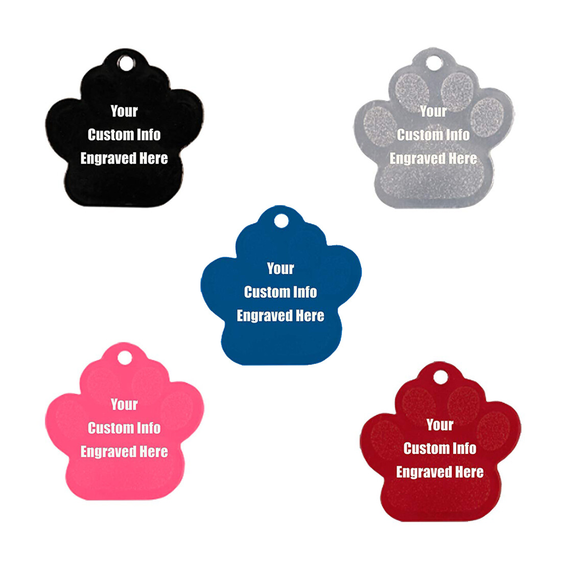 Vet Recommended Custom Personalize Engraved Bone Shaped Pet Dog Cat ID Tag NEW