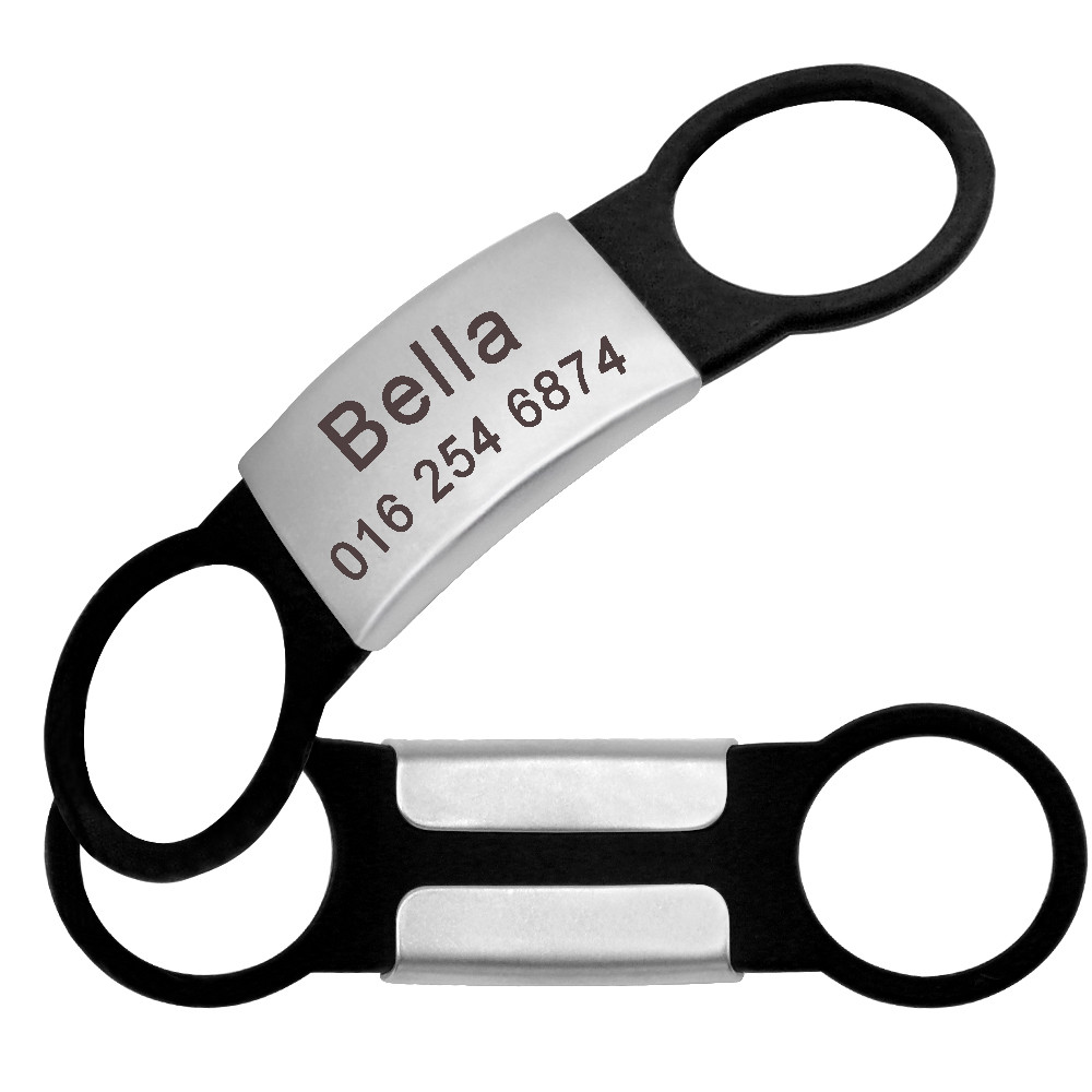 Pet Cat Dog ID Tags Personalized Engraved Name Tag Slide On Collar Tag for Puppy