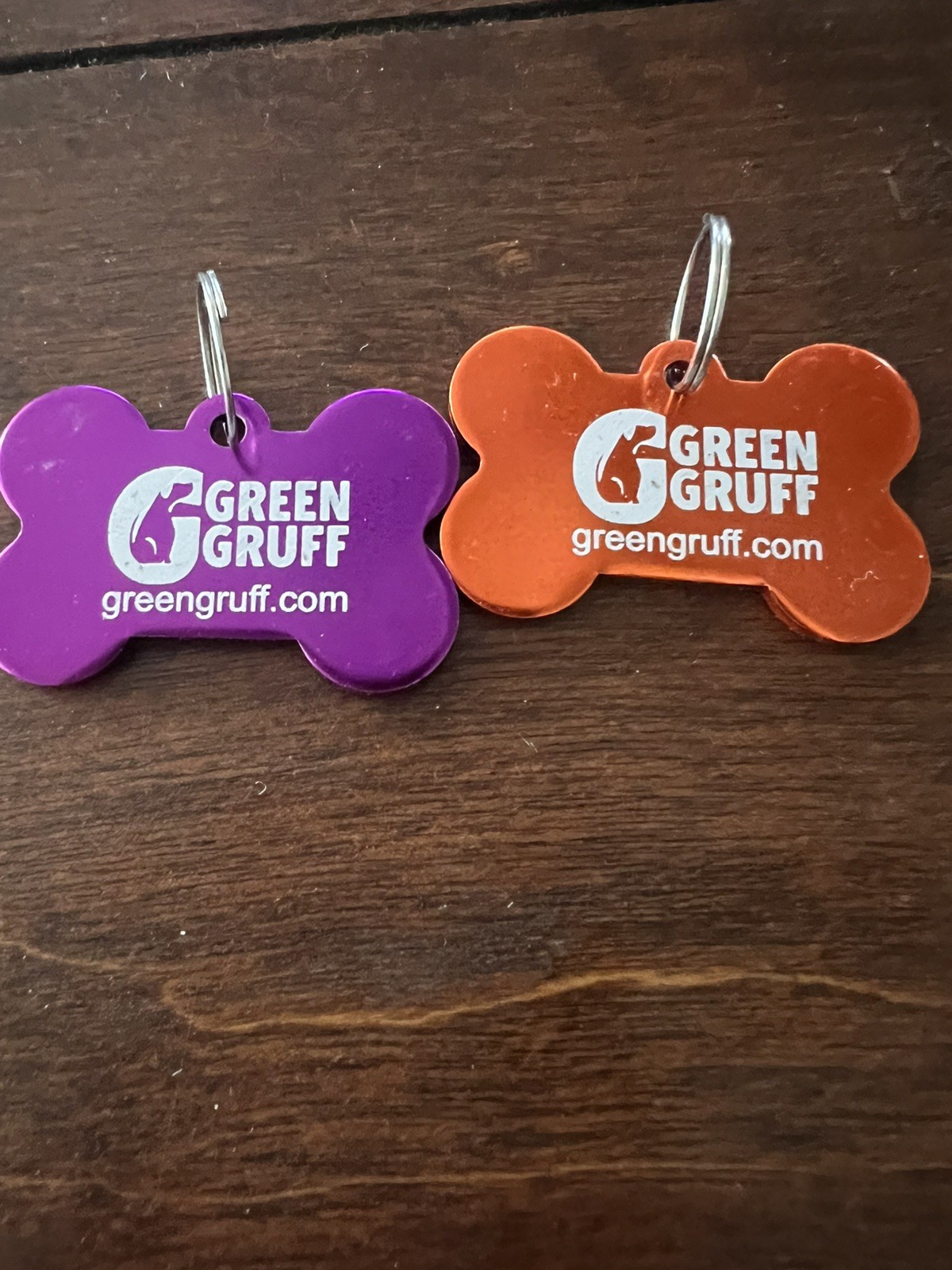 217 Pc Green Gruff Pet ID Tags Bone Anodized Aluminum Blanks for Engraving