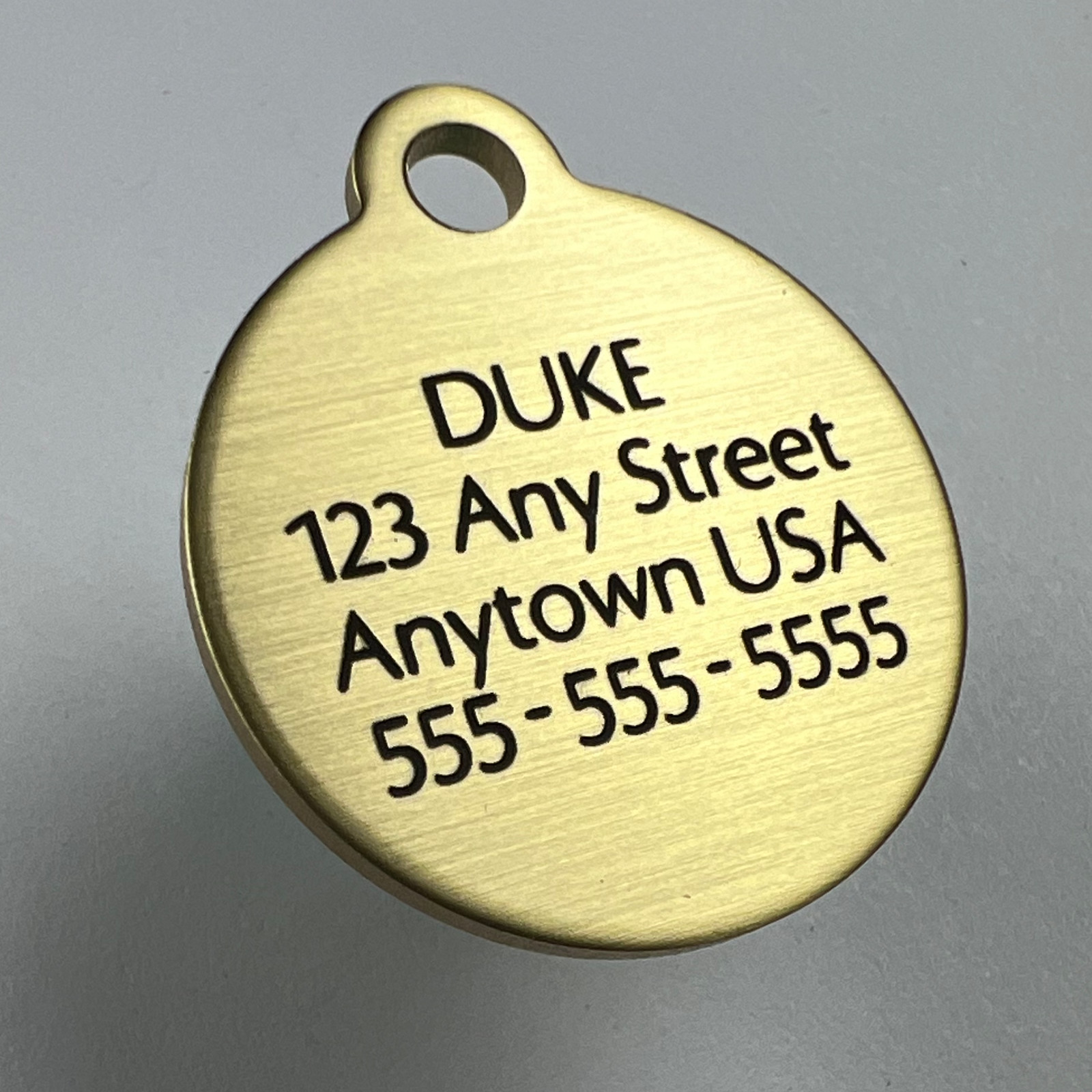 Custom Engraved Dog Tags Personalized Dog Collar PET TAGS Engraved SMALL BRASS