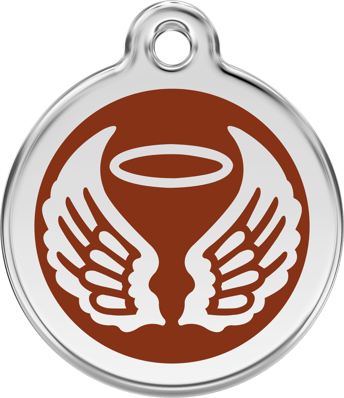 Steel Red Dingo Angel ID Dog Tag Black Purple Blue Green Yellow Orange Red Pink